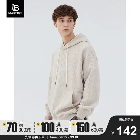 Lilbetter卫衣男连帽秋冬新款上衣设计感小众帽衫国潮衣服外套LB图片