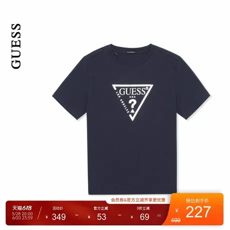 GUESS25年新款夏季中性经典logo百搭款通勤休闲短袖T恤-NP2K9404商品大图