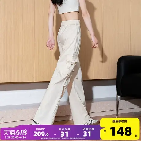 唐狮2025春夏新款工装裤女休闲裤阔腿美式简约显瘦宽松直筒长裤GT商品大图