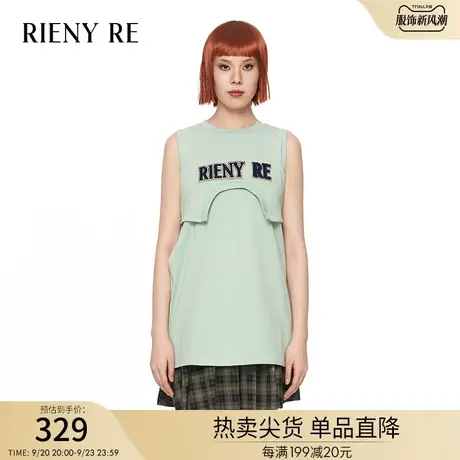 RIENYREt恤女2023夏季新款美式复古overseze甜酷辣妹纯棉长袖上衣图片