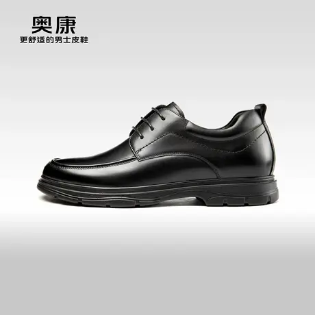 【内增高】奥康男鞋2025春秋季新款商务德比鞋男真皮舒适通勤皮鞋商品大图