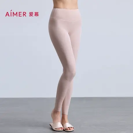 爱慕25秋冬燚暖衣轻燚保暖女含山羊绒高腰打底秋裤长裤AM73B781商品大图