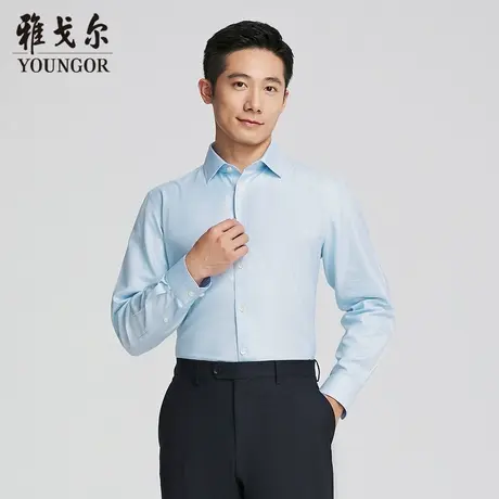 【商场同款】雅戈尔男士长袖衬衫春秋新款官方商务休闲长袖衬衫男图片