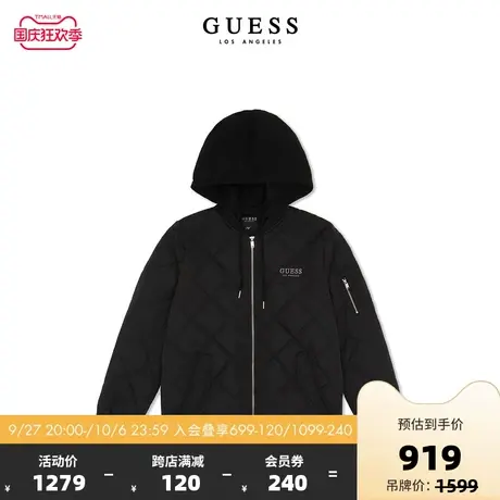 GUESS23年新款秋女士潮牌休闲时尚连帽棒球衫夹克外套-RL4W4850K商品大图