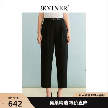 YINER音儿商场同款女装2023秋季新款休闲裤8C63320236商品大图