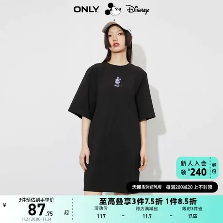 ONLY奥莱春夏迪士尼米奇DISNEY联名款T恤连衣裙女图片
