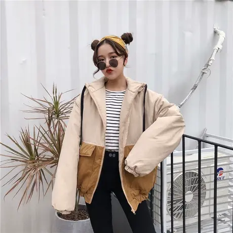 秋冬装棉袄加厚外套学生森女系短款棉衣棉服日系可爱小袄子面包服图片