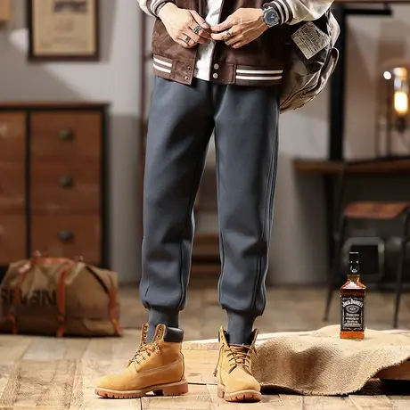 潮流男款裤子宽松时尚束脚工装裤潮牌百搭大码潮流男士休闲裤商品大图