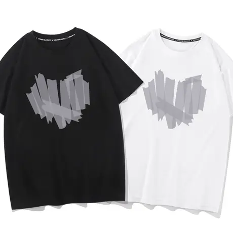 秀洛roora很仙的情侣装衣服打底衫高级感小众上衣夏纯棉短袖T恤商品大图