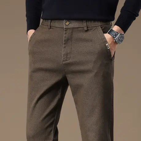 2024新款男士西装裤冬季弹力直筒商务西裤秋冬款男装休闲裤子男款商品大图