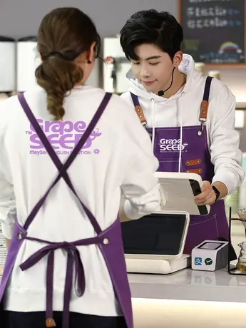 加厚帆布定制餐厅印字餐饮收银奶茶店咖啡厅服务员工作围裙秋冬装图片