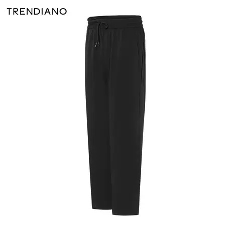 TRENDIANO凉感舒适休闲裤2024年春季新款百搭时尚直筒裤长裤男生商品大图