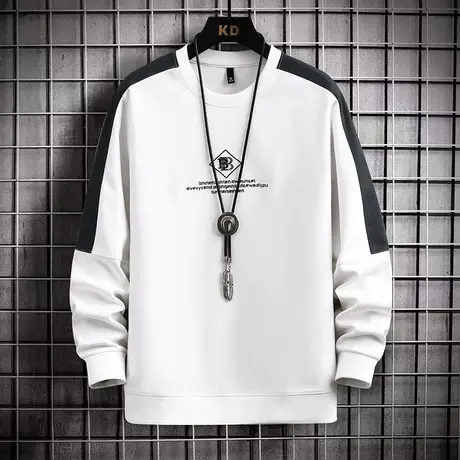 卫衣男春秋装薄款上衣青少年长袖T恤春季新款外套中学生秋衣男装图片