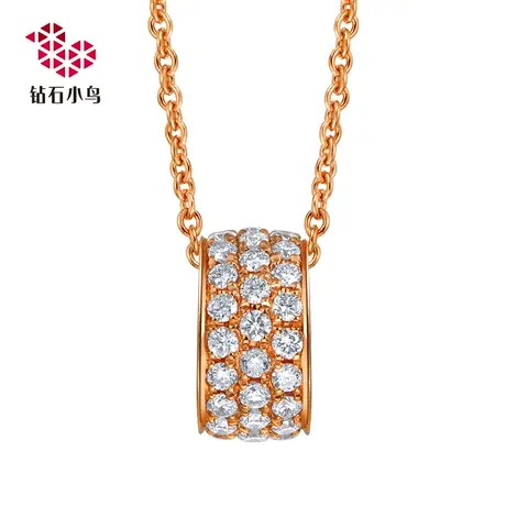 Zbird/钻石小鸟-18K金项链坠-心动-钻石项坠挂件套链含项链-NH282商品大图