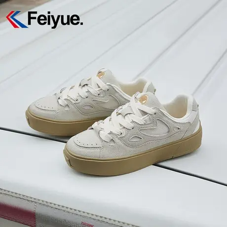 feiyue/飞跃复古德训鞋女鞋2024春季新款简约低帮拼接休闲板鞋878图片