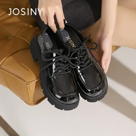 Josiny/卓诗尼玛丽珍女鞋2023秋季新款学院风厚底百搭不累脚单鞋商品大图