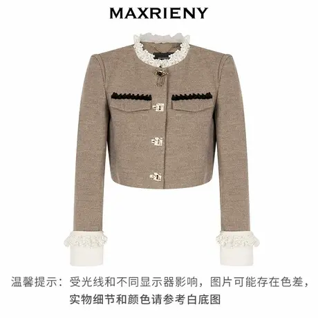 【奥莱】MAXRIENY秋冬宫廷风骑马服外套商品大图