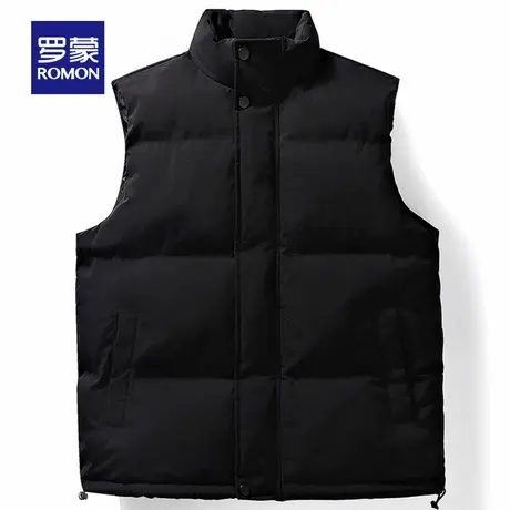 【男女同款】罗蒙时尚青年立领短款马甲2025秋冬新款保暖棉服外套图片