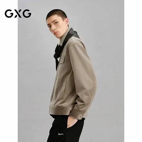 GXG男装 休闲工装仿麂皮夹克外套男24年冬品G24X214095图片