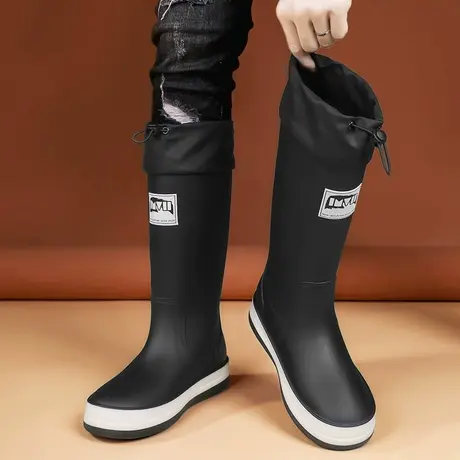 雨鞋男款冬季户外钓鱼专用高筒水鞋工作劳保胶鞋防水防滑耐磨雨靴商品大图