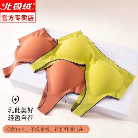 无痕运动内衣女士无钢圈小胸聚拢文胸背心式日系美背薄款睡眠胸罩商品大图