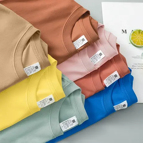 凉感sorona冰丝t恤男士短袖2023新款夏季宽松抗菌半袖体恤上衣服图片