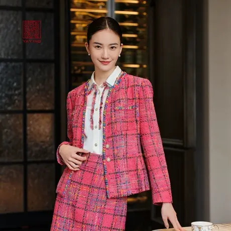 [小香风]EP雅莹高端系列 修身粗花呢西装外套 2023新款1106A图片