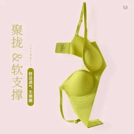 南极人无痕小胸上托内衣女聚拢软支撑防下垂收副乳性感美背文胸罩商品大图