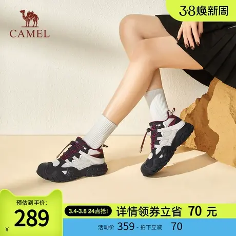 骆驼女鞋2024春季新款加绒保暖可爱通勤单鞋日常百搭舒适休闲鞋图片