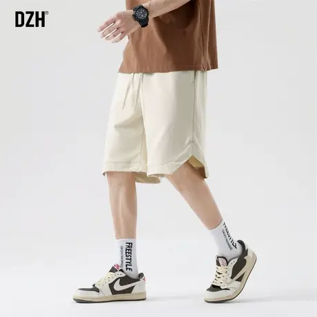 男士简约5分短裤男潮牌潮流百搭休闲宽松裤子男生过膝大裤衩中裤商品大图