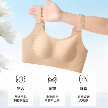 内衣女大胸显小显瘦全罩杯提拉上托防下垂收副乳无痕大码美背文胸商品大图