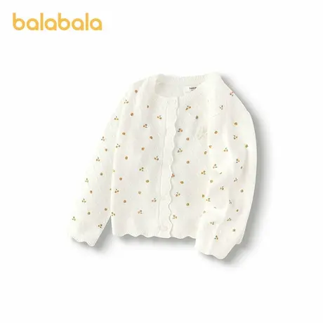 巴拉巴拉童装宝宝毛衫女童针织开衫2025秋装新款毛衣图片