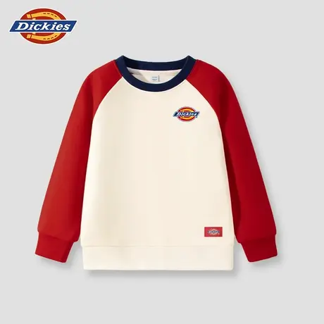 Dickies童装男童秋季卫衣儿童美式潮牌衣服女孩拼接撞色秋装上衣A商品大图
