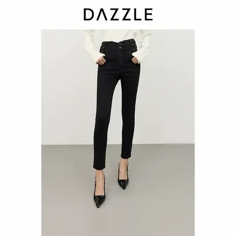 DAZZLE地素 裤子2024冬季新款牛仔打底裤商品大图