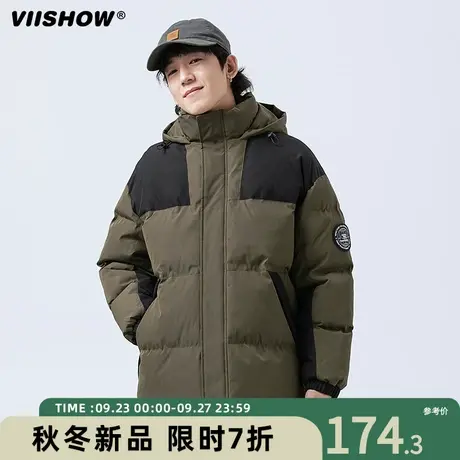 VIISHOW连帽棉服男冬季加厚保暖棉袄冲锋夹克潮牌宽松面包服外套商品大图