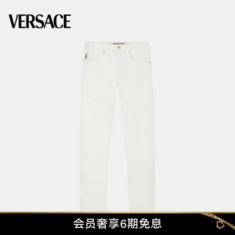 【新年礼物】VERSACE/范思哲男士Medusa修身牛仔裤美杜莎休闲长裤商品大图