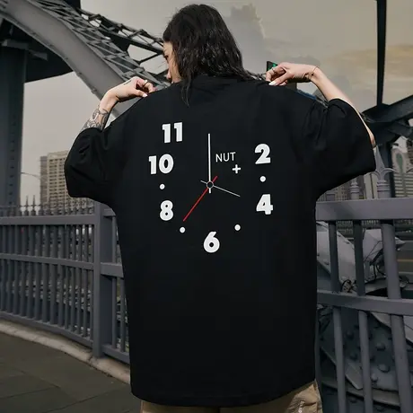 日系小众重磅T恤男潮牌ins大码宽松情侣短袖潮流夏季半袖上衣潮商品大图