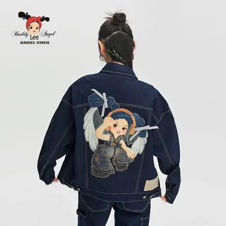 【ANGEL CHEN联名】Lee商场同款24早春新品舒适版女牛仔夹克外套图片