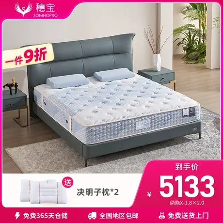 【门店同款】穗宝乳胶弹簧深睡立方席梦思1.8床垫 纳能PRO-II商品大图