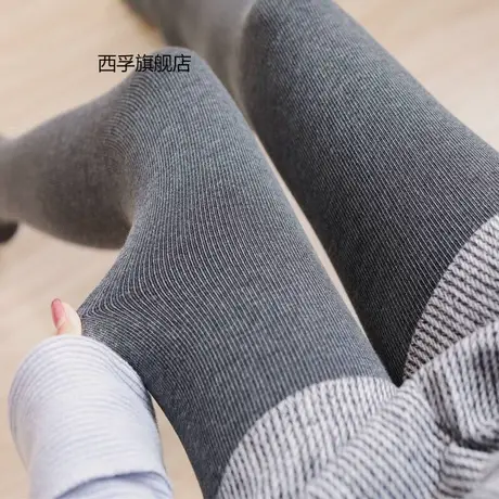 打底裤女外穿春秋冬季加绒加厚保暖棉裤显瘦秋裤九分裤厚绒新款图片
