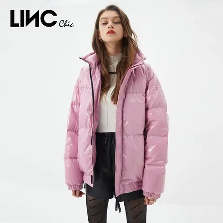 商场同款LINC金羽杰2023年冬新款反季专柜断码清仓男女短款羽绒服商品大图