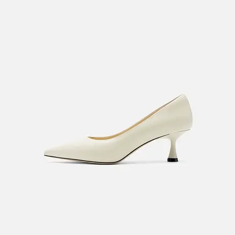 Nine West/玖熙2025年夏新款高跟鞋女纯色尖头浅口单鞋一脚蹬女鞋图片