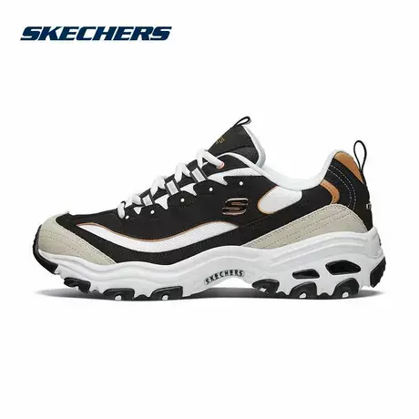 Skechers斯凯奇女鞋夏季黑白金熊猫老爹鞋厚底增高休闲鞋66666228商品大图