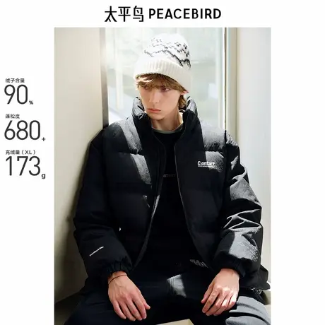 【商场同款】太平鸟男装 2024年冬季面包服羽绒服B2ACE4517商品大图
