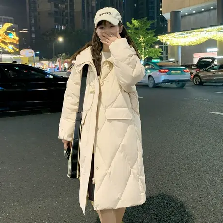 唐狮冬季短款女羽绒服连帽气质高级感时尚厚款保暖羽绒外套蓬松tu图片