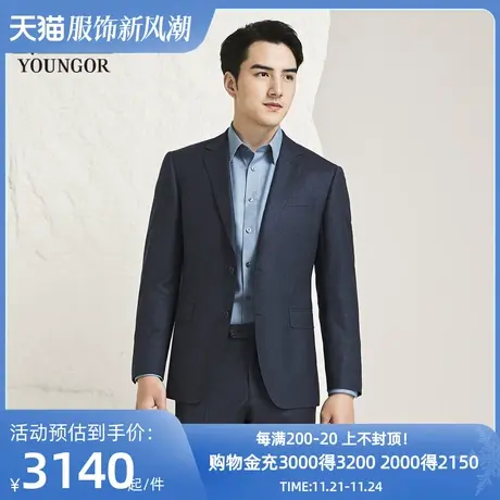 【商场同款】雅戈尔男士西服新款官方商务休闲羊毛西装外套S3772图片