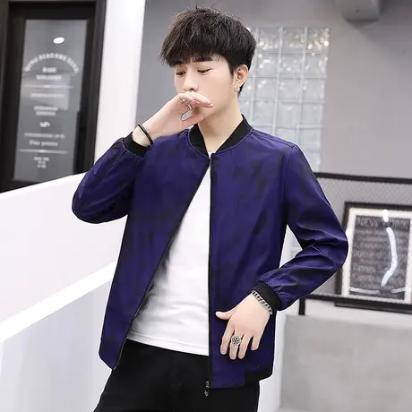 男士外套春秋季韩版潮流2023新款帅气棒球服上衣休闲工装夹克男装商品大图