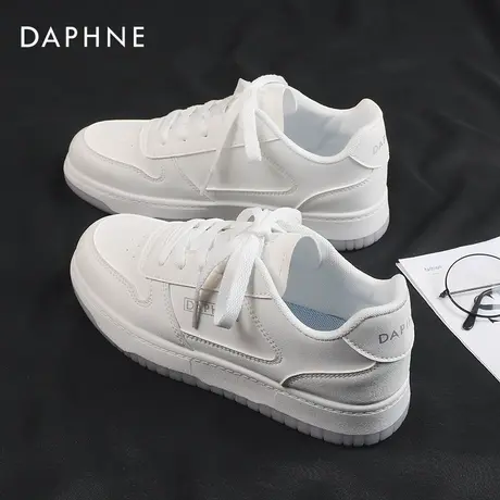 达芙妮小白鞋女夏季薄款女鞋子女2022新款帆布鞋女夏运动板鞋女商品大图