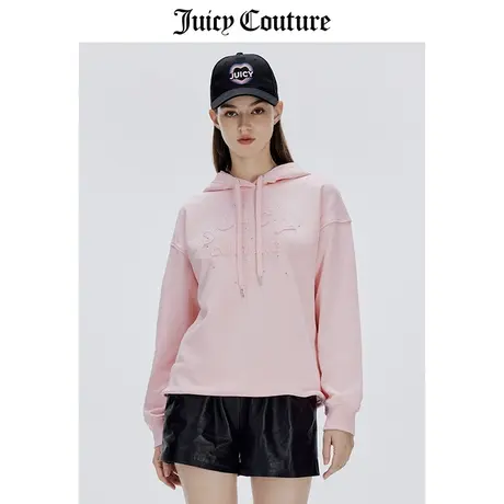 Juicy Couture橘滋卫衣女春季新款美式复古贴布绣针织套头上衣商品大图
