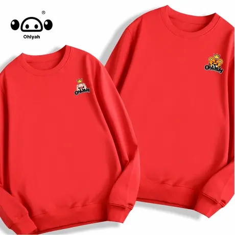 秋季国潮无帽oversize卫衣女早秋薄款2023春秋情侣装宽松甜酷上衣商品大图